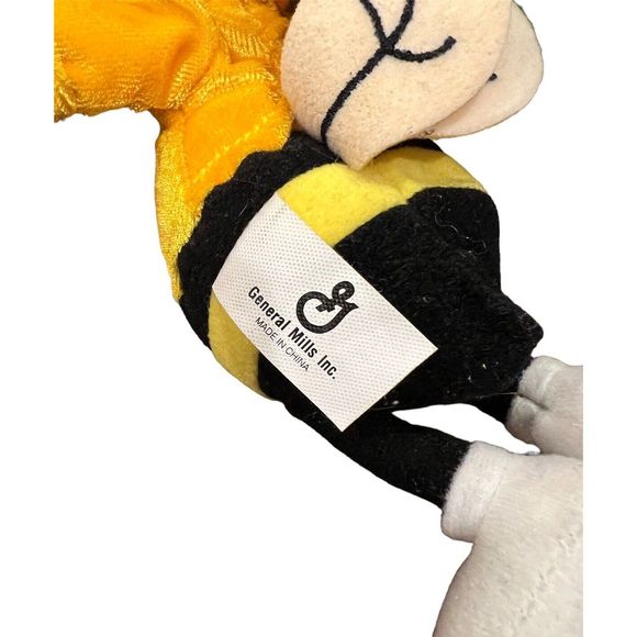 Vintage 90's Honey Nut Cheerios Bee Breakfast Pals 9" Cereal Plush Soft Toy - Picture 3 of 4